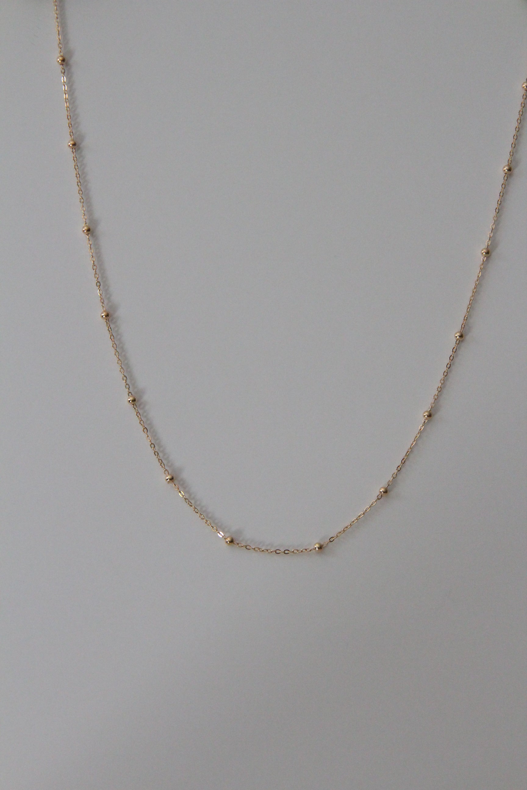 Beaded chain necklace