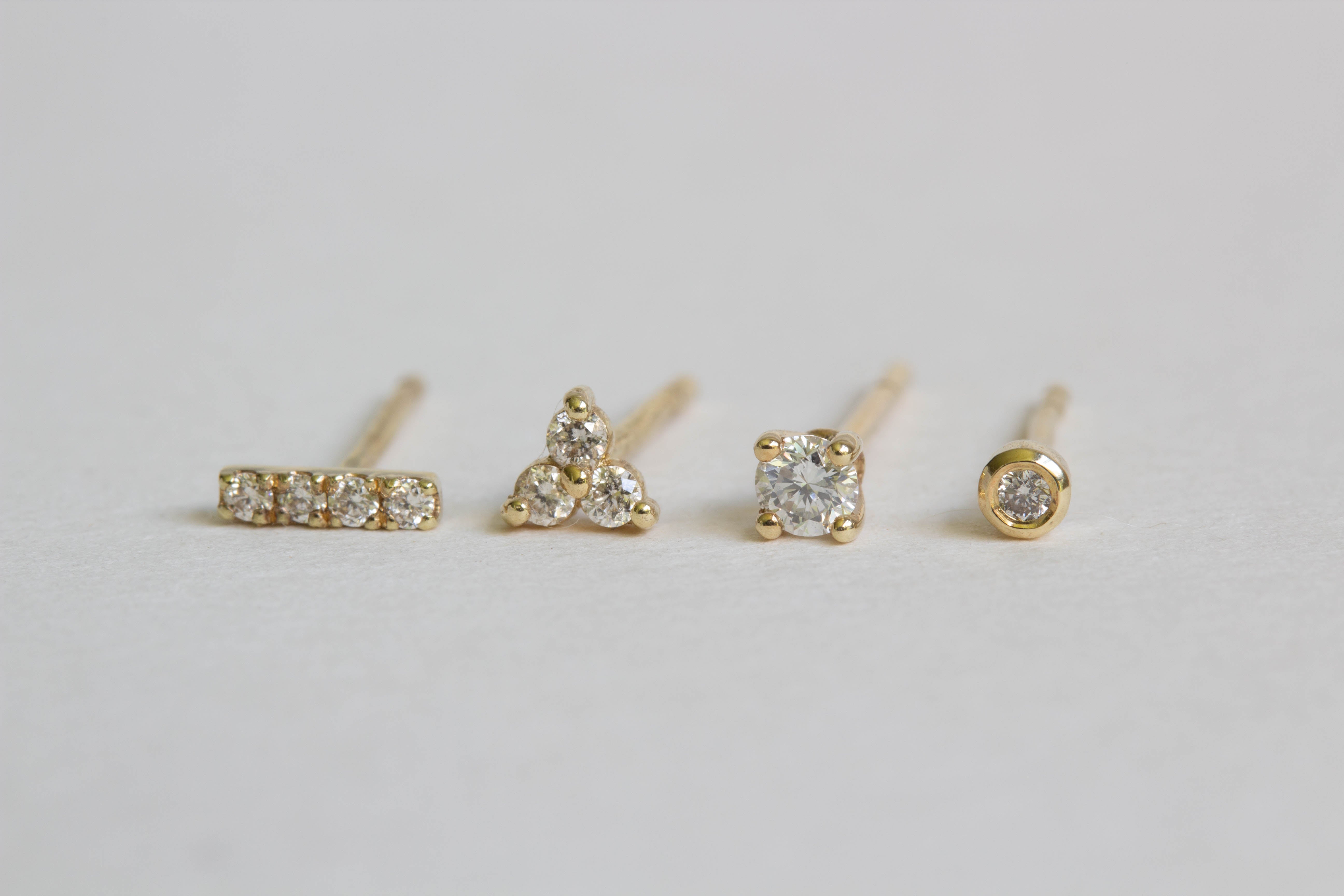 Diamond Triangle Stud