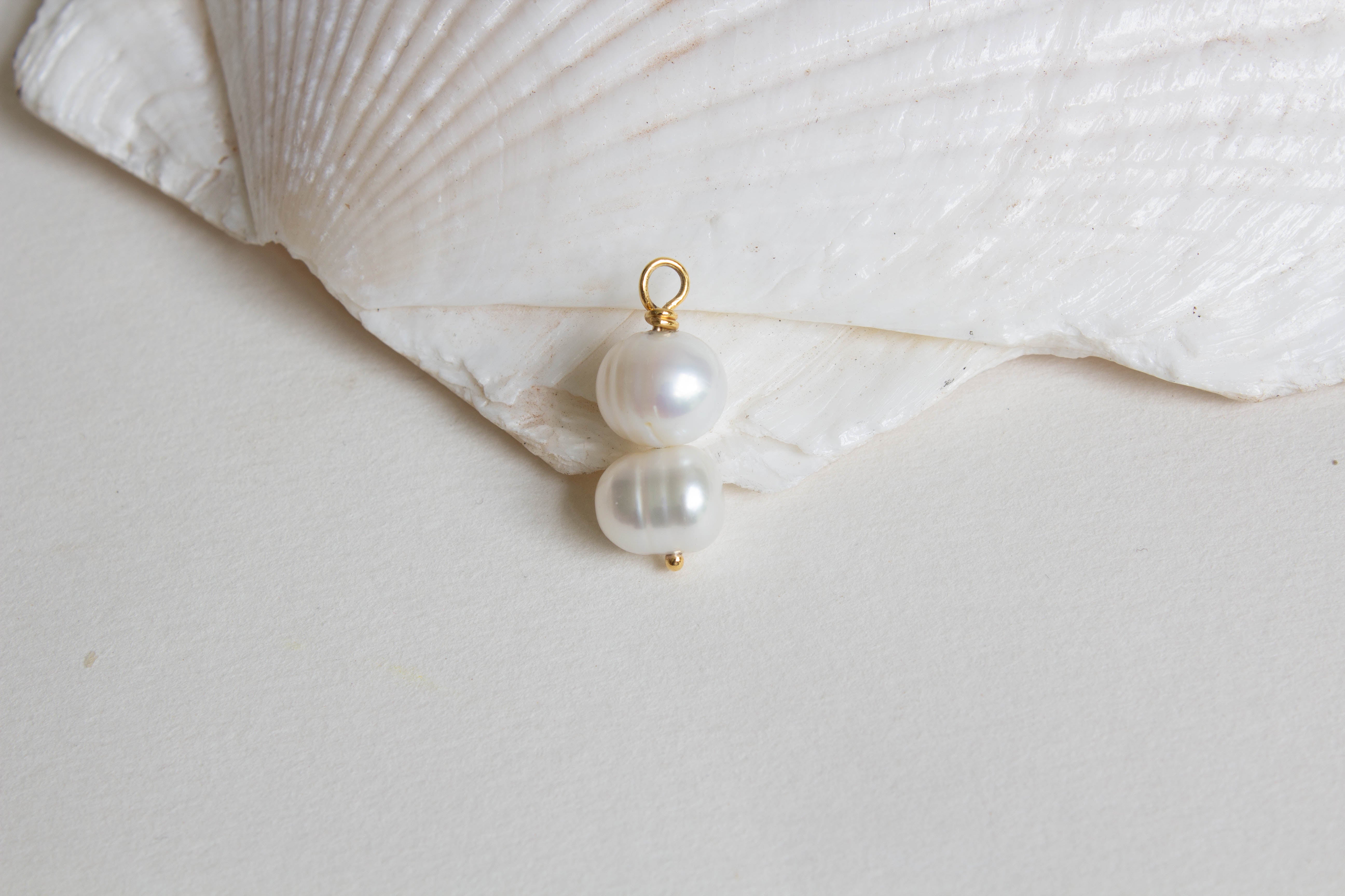 Double Pearl Charm